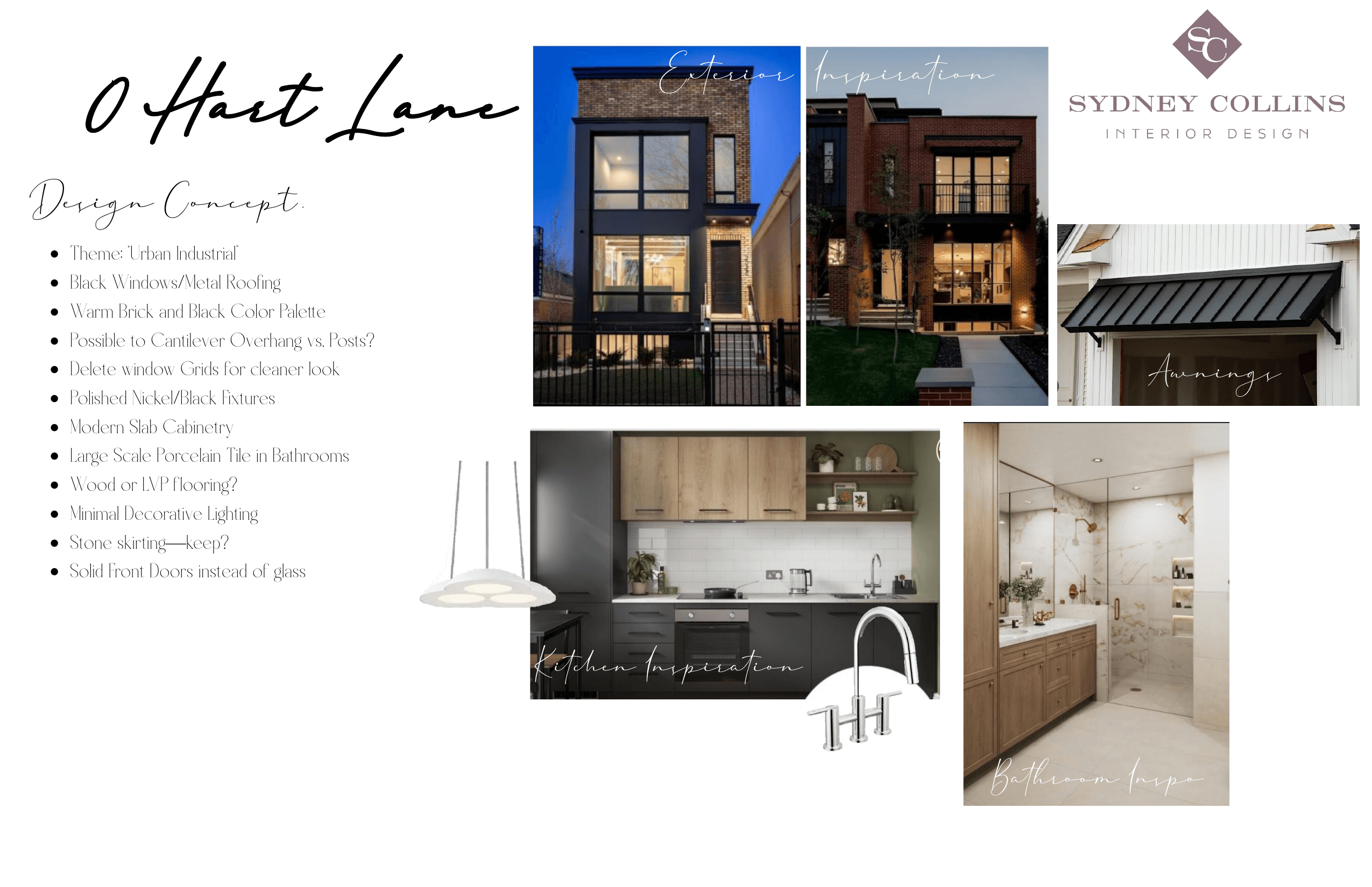Maplewood Row design concept board